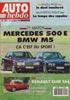 Match 500E vs BMW M5 Autohebdo 751 31-10-1990
